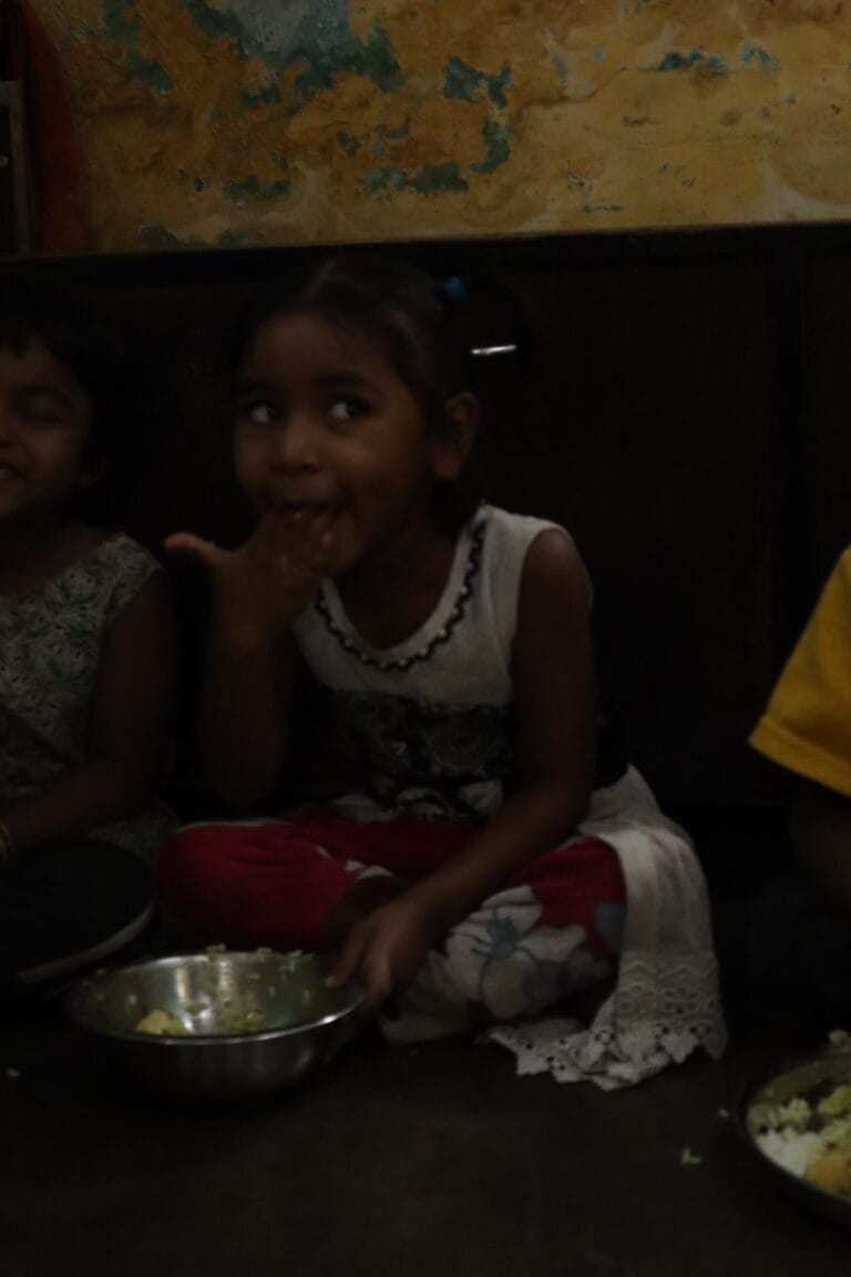 Happy to have a meal