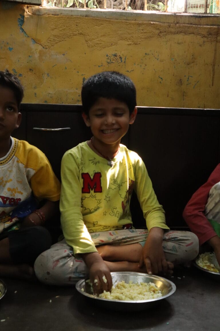 The smile that comes with a stomach full